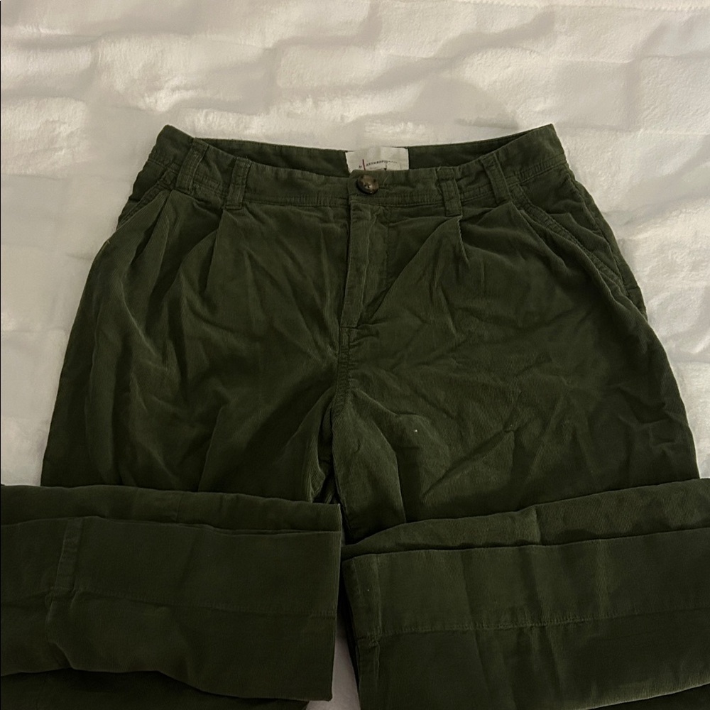 Anthropologie Olive Green Trousers